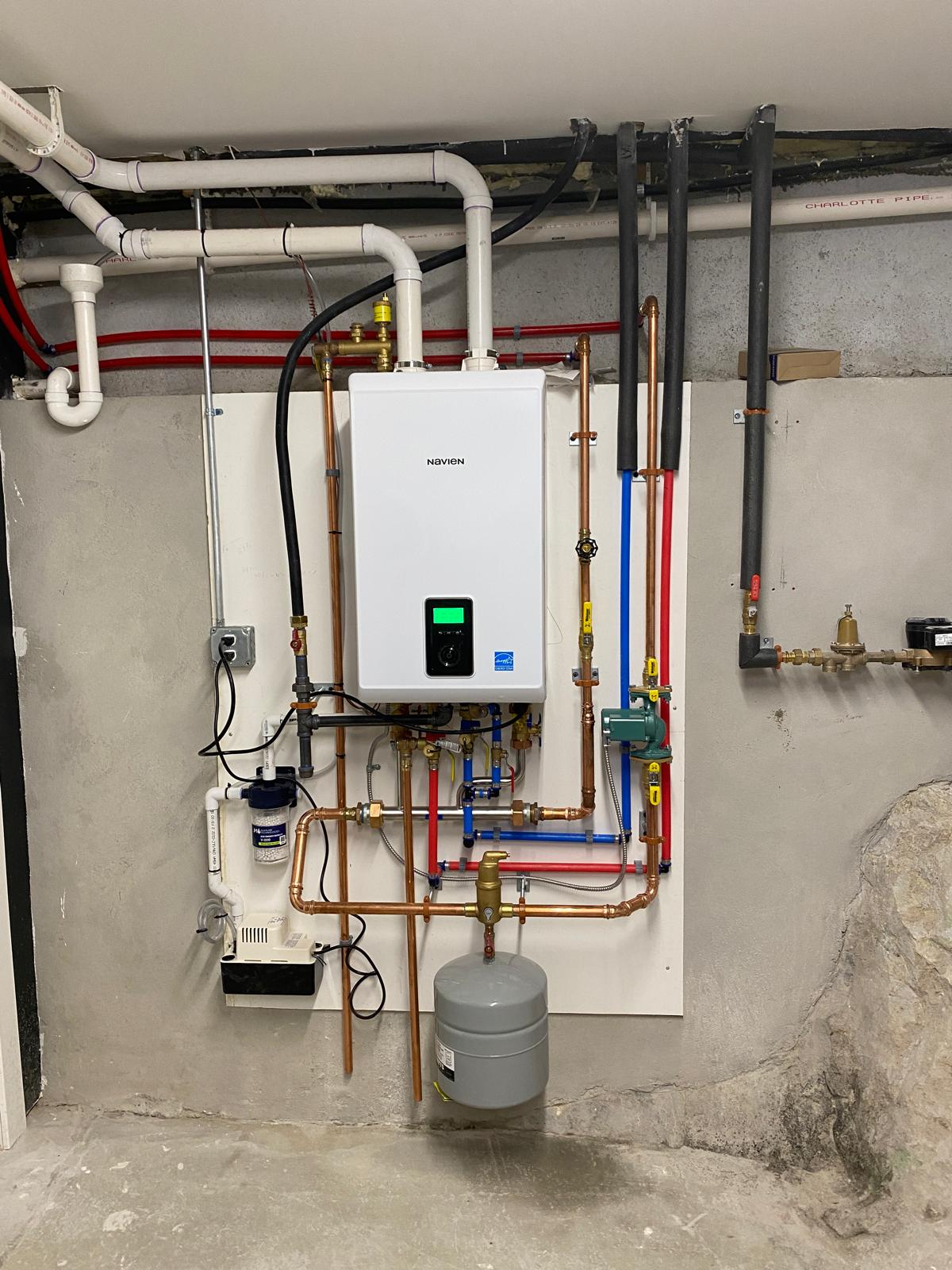 Navien boiler installation