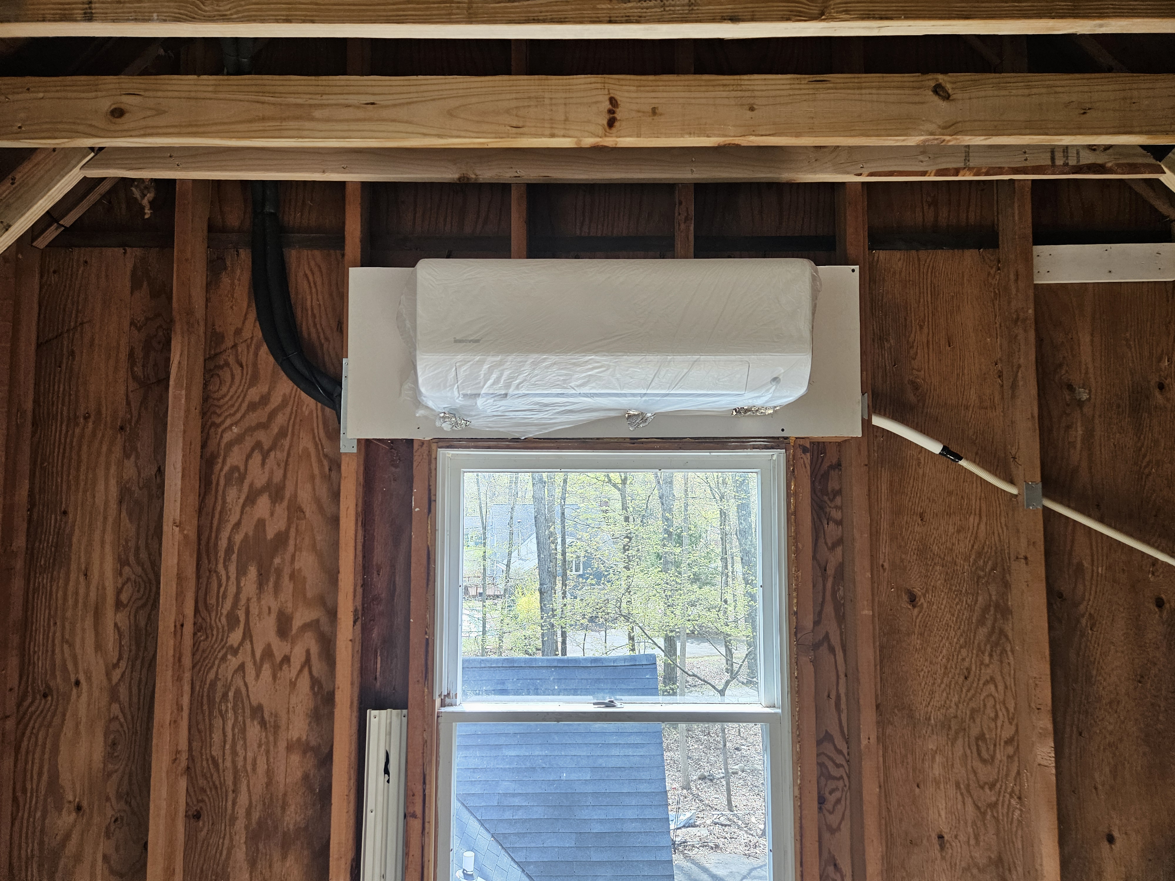 Ductless cooling indoor unit installation