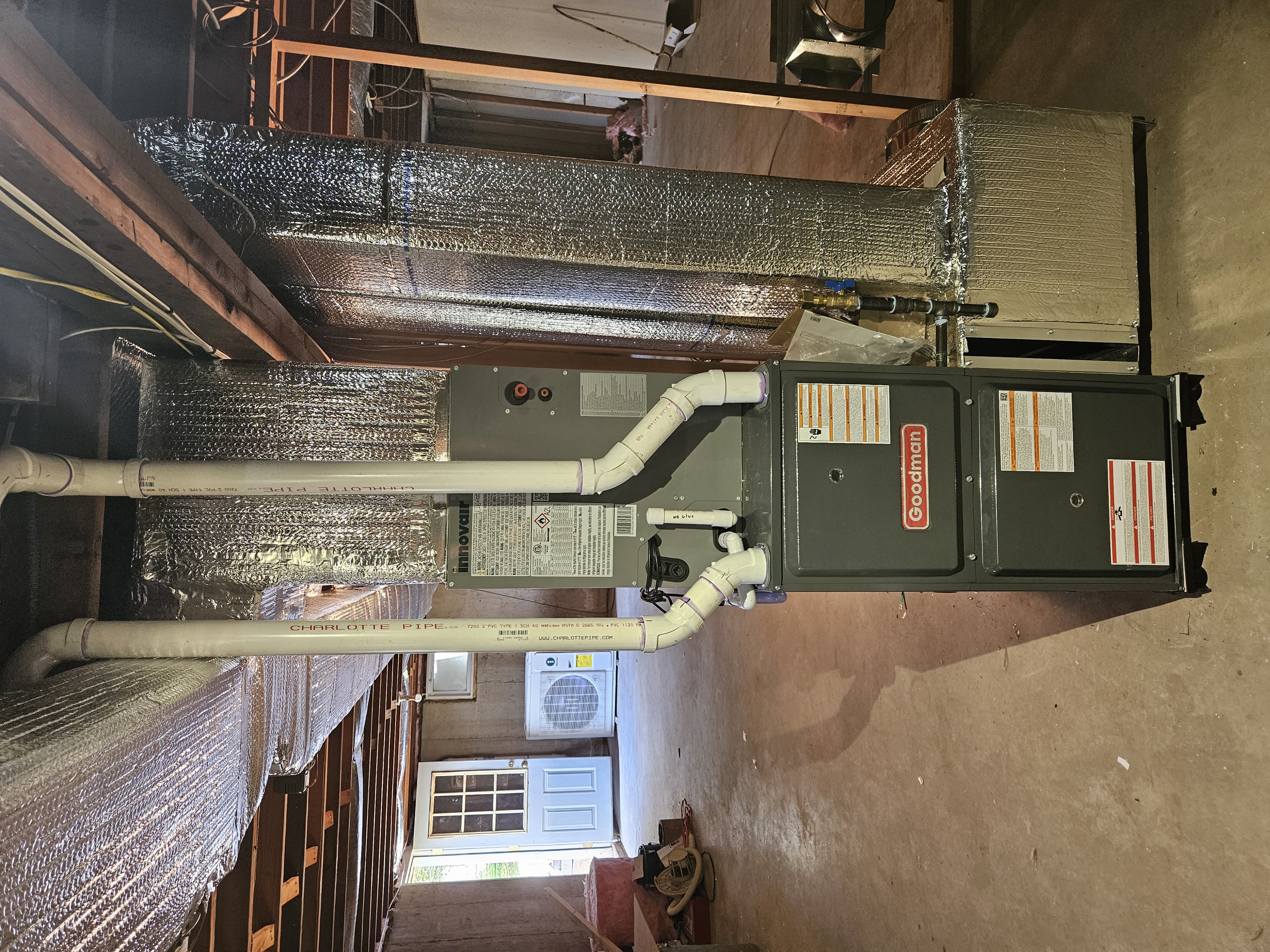 Residential heating equipment installation